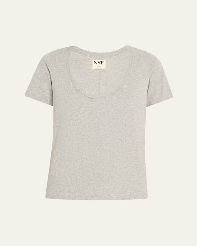 Tally Fitted U-Neck T